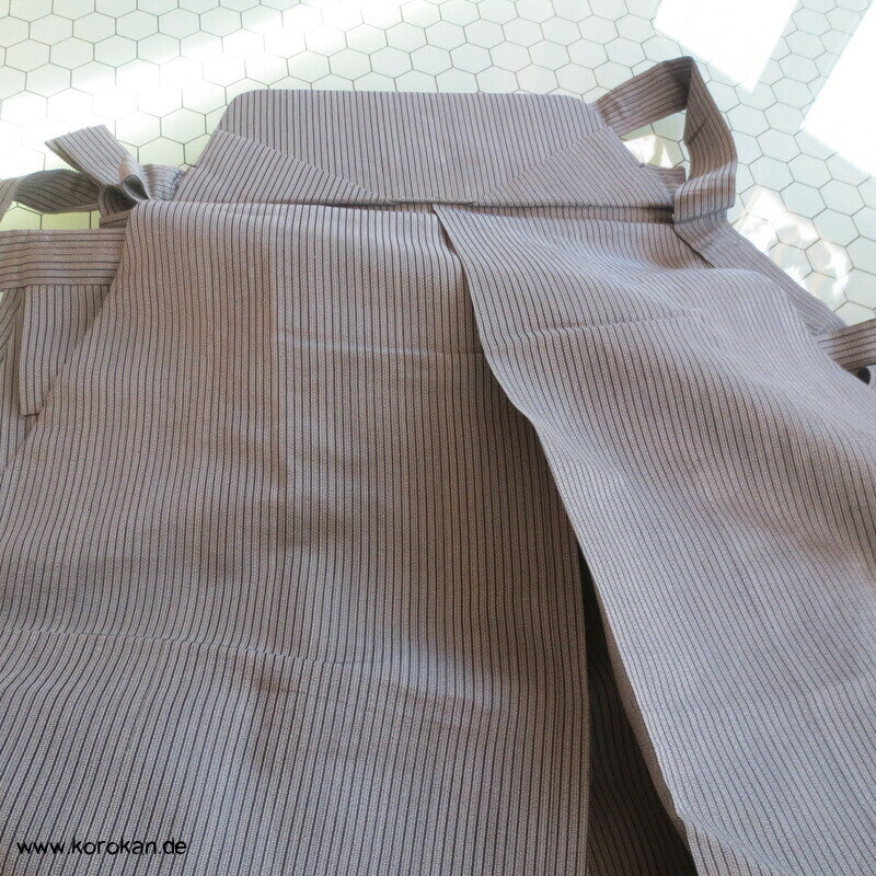 gestreifte Sommer Seide Kimono Hakama - Andon - Rock - Typ