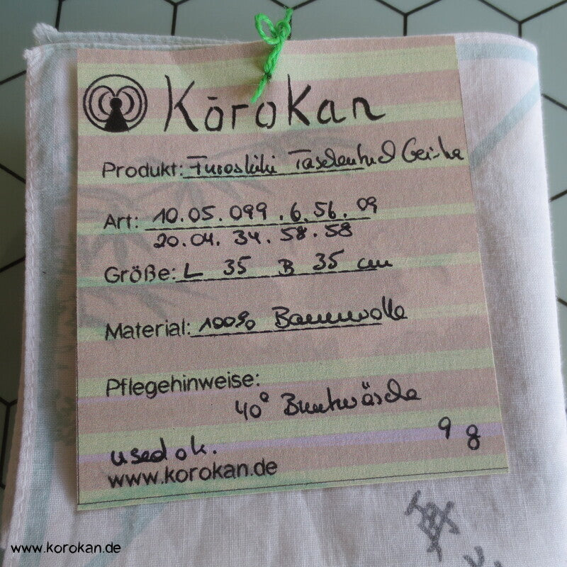 Furoshiki  Taschentuch mit feiner japanischer Dame