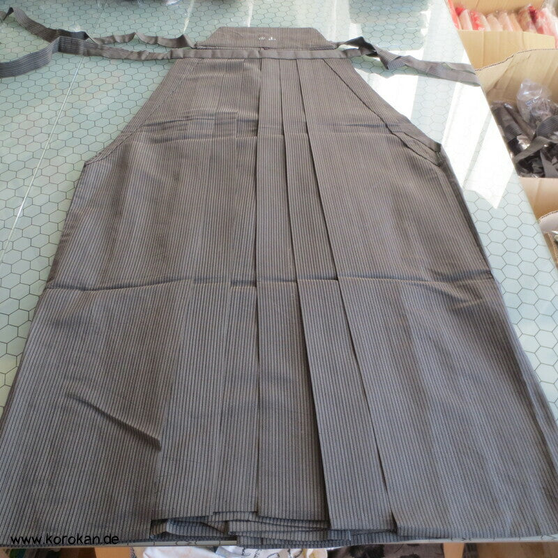 gestreifte Sommer Seide Kimono Hakama - Andon - Rock - Typ