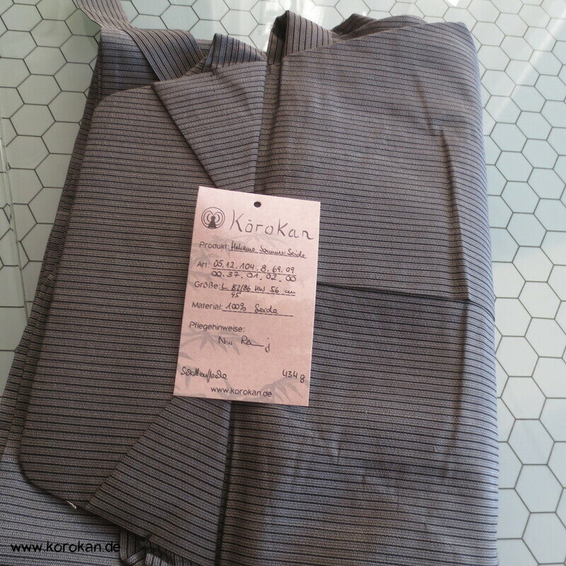 gestreifte Sommer Seide Kimono Hakama - Andon - Rock - Typ