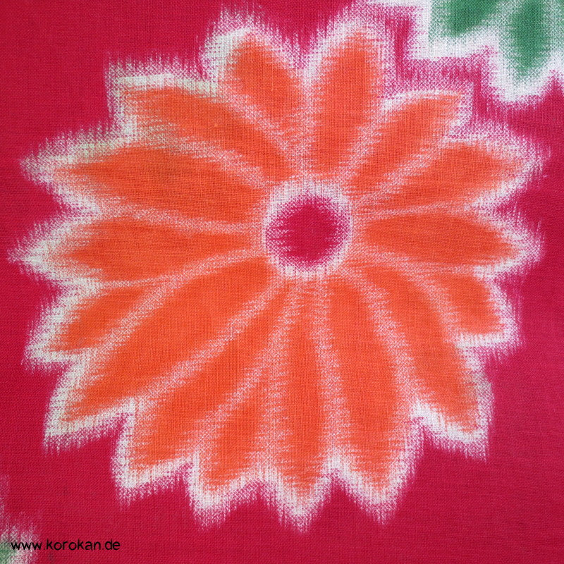 Chrysanthemen Druck Kasuri Yukata Kimono Baumwoll Stoff