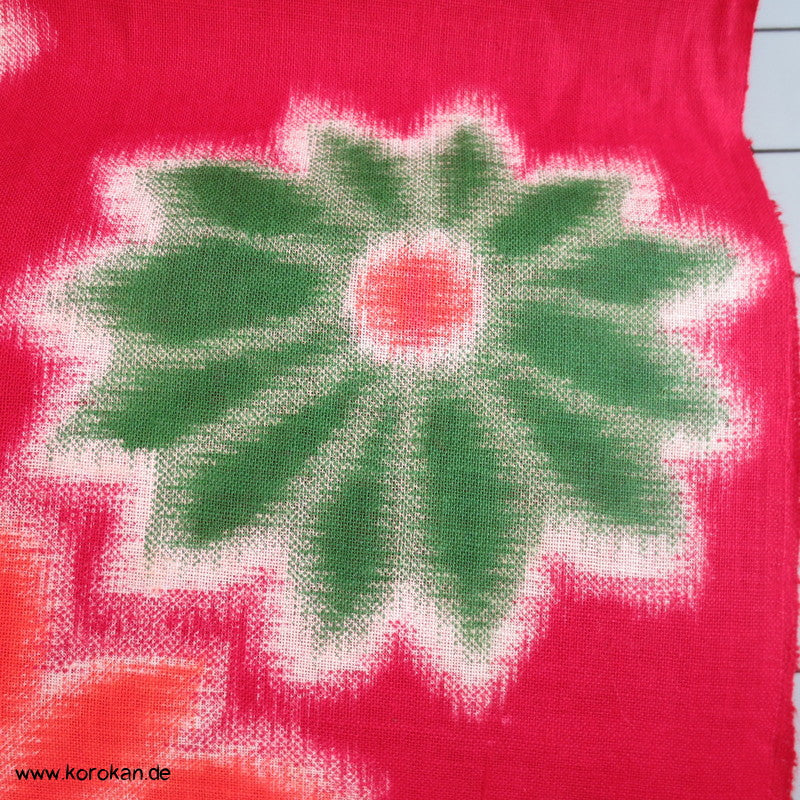 Chrysanthemen Druck Kasuri Yukata Kimono Baumwoll Stoff