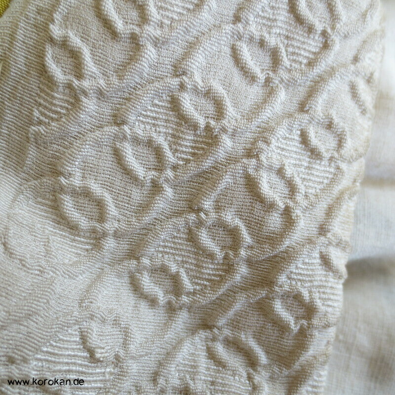antiker Shibori Punkte Seide Juban Kimono  - nur Material