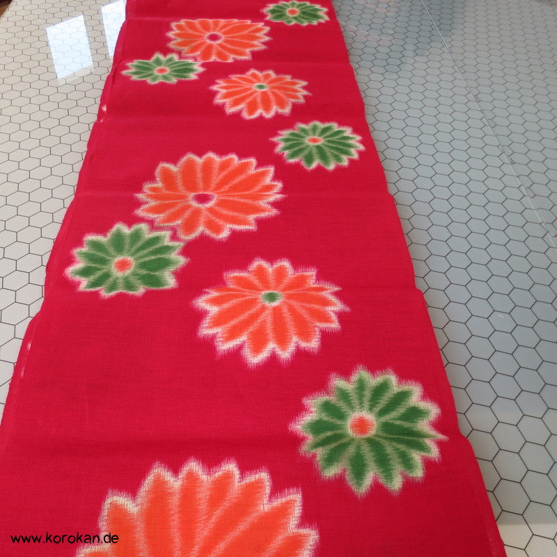 Chrysanthemen Druck Kasuri Yukata Kimono Baumwoll Stoff