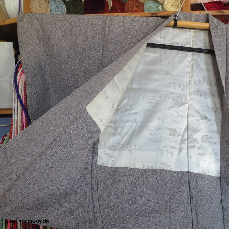 Haori millefleur in mauve, synthetisch