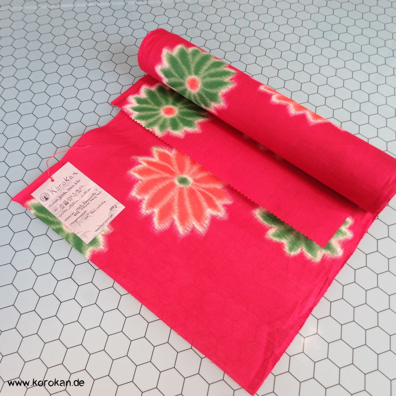 Chrysanthemen Druck Kasuri Yukata Kimono Baumwoll Stoff
