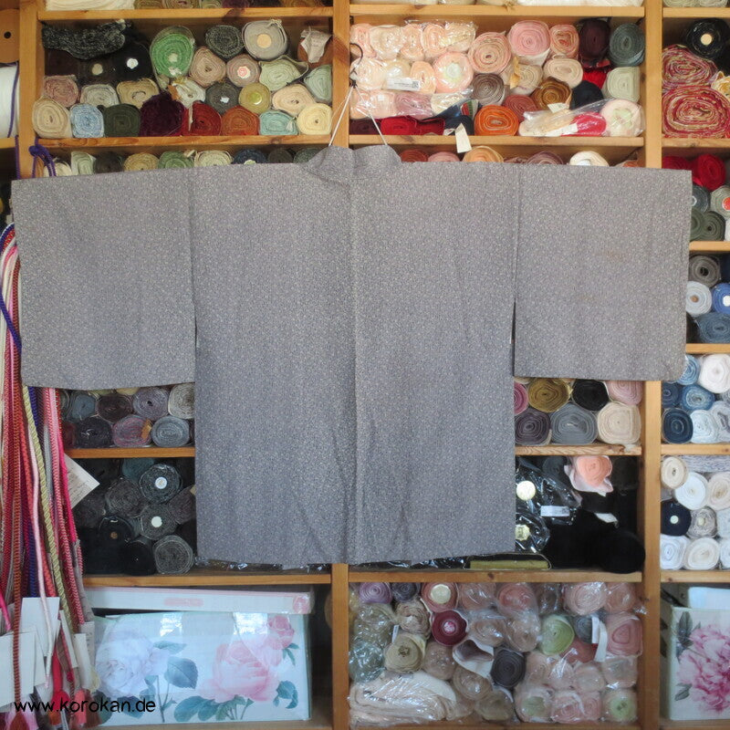 Haori millefleur in mauve, synthetisch