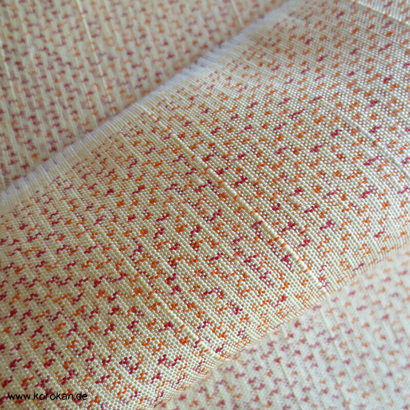 Schneeflocken,Farbverlauf Kasuri Tsumugi Kimono Seide