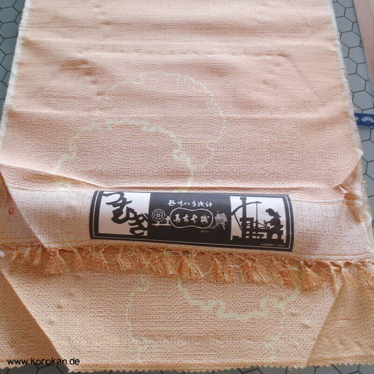 Schneeflocken,Farbverlauf Kasuri Tsumugi Kimono Seide