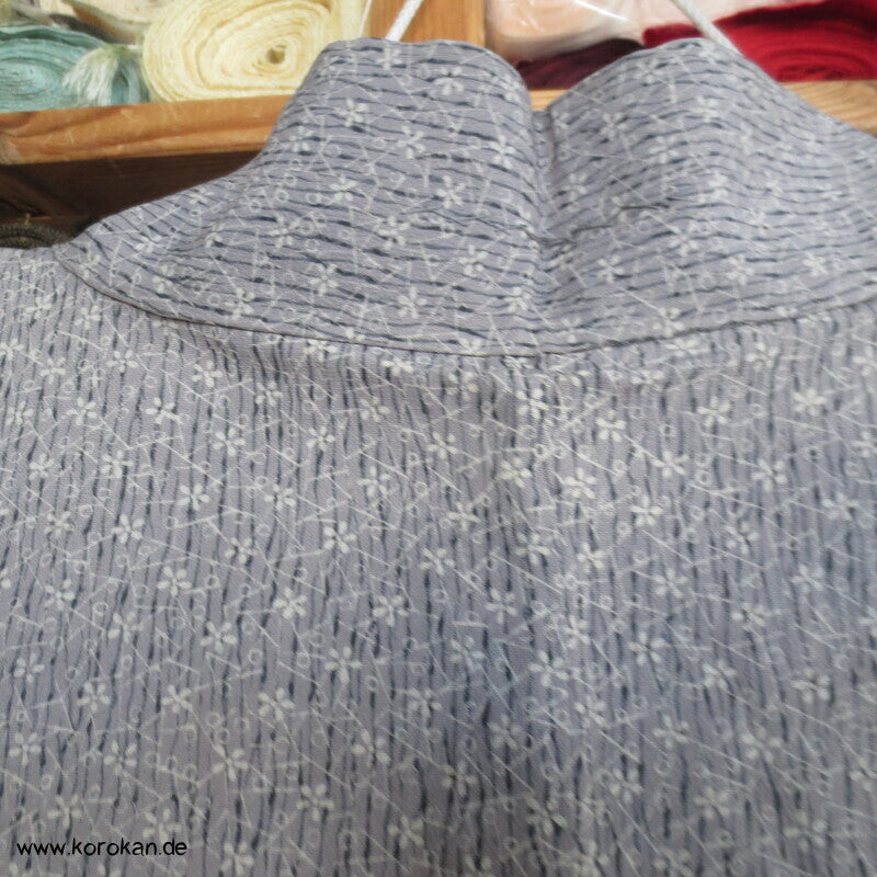 Haori millefleur in mauve, synthetisch
