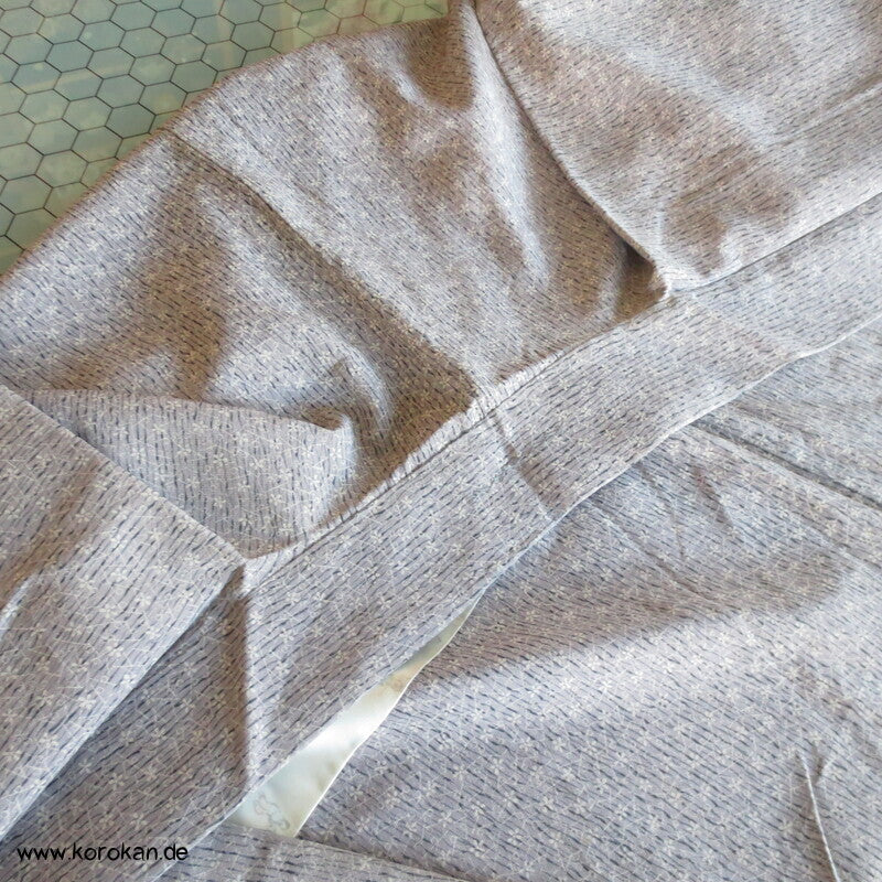 Haori millefleur in mauve, synthetisch