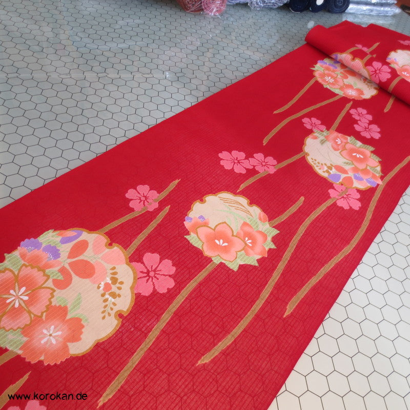 Spiegel, Sakura Yukata Baumwollstoff