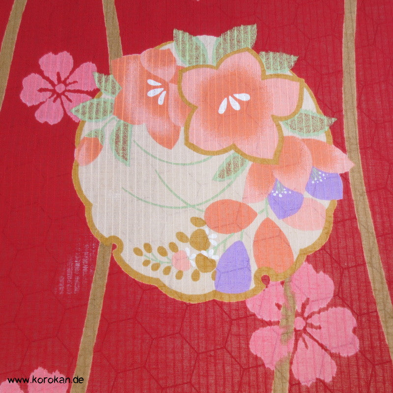 Spiegel, Sakura Yukata Baumwollstoff