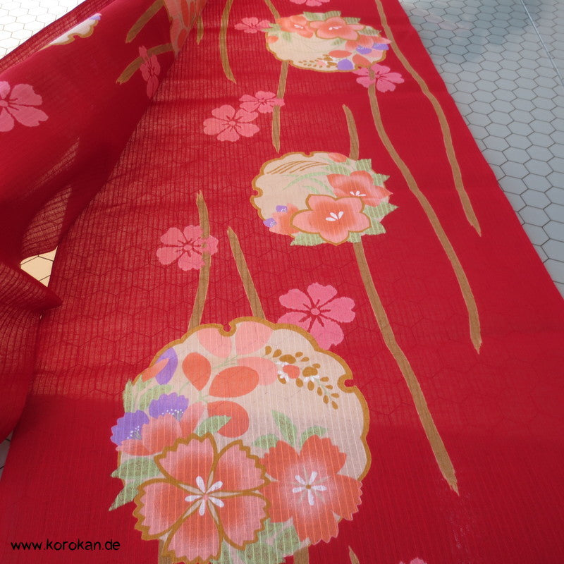Spiegel, Sakura Yukata Baumwollstoff