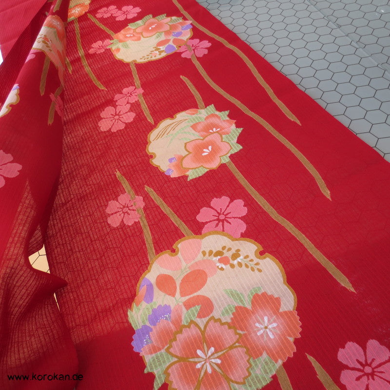 Spiegel, Sakura Yukata Baumwollstoff