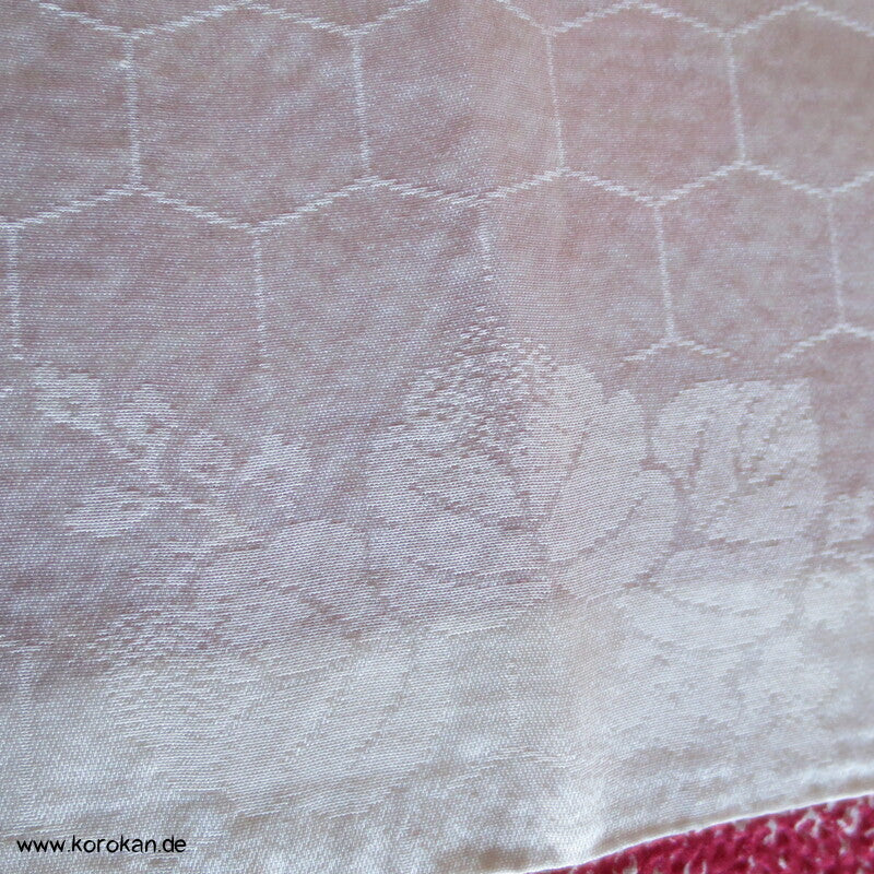 Fake Full Shibori Haori Ahornblätter in rotrosa