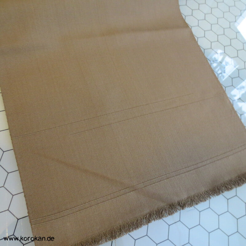 Streifen Fukuro Obi , oliv mit blau gold