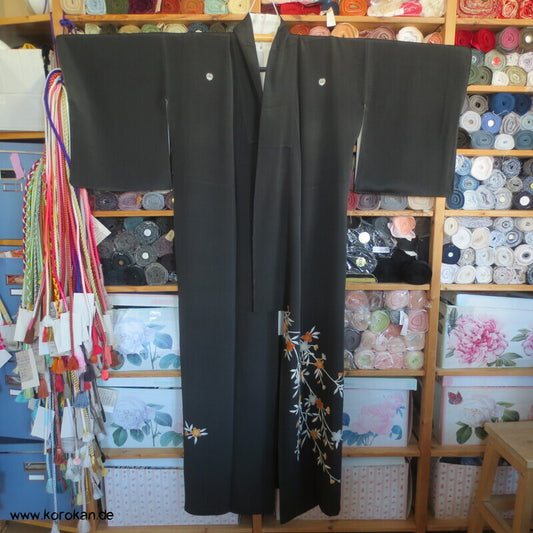 Sakura Zweige Tomesode Seiden Kimono