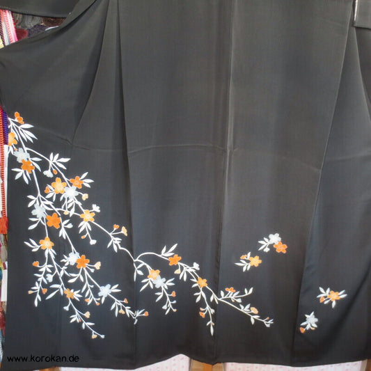 Sakura Zweige Tomesode Seiden Kimono