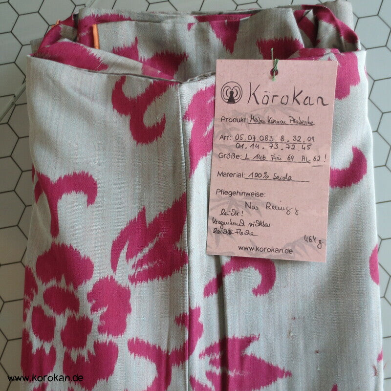Päonien Karakusa Arabesken Meisen Seiden Kimono