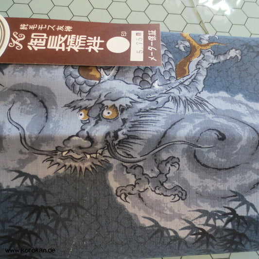 Drache und Tiger Männer Juban Kimono Wollmuslin