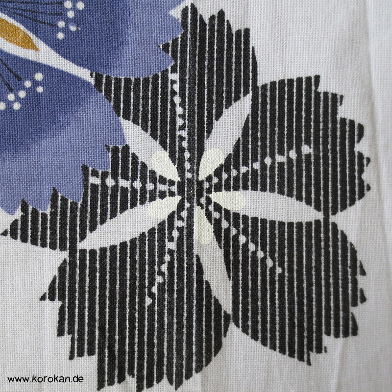 Nadeshiko mit Gold Yukata Kimono Baumwollstoff