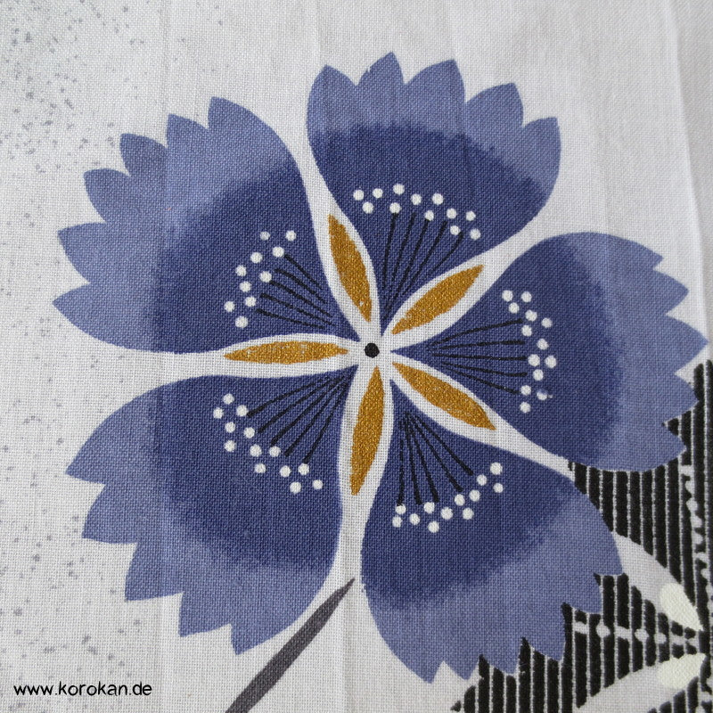 Nadeshiko mit Gold Yukata Kimono Baumwollstoff