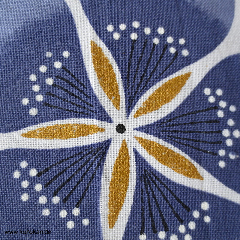Nadeshiko mit Gold Yukata Kimono Baumwollstoff