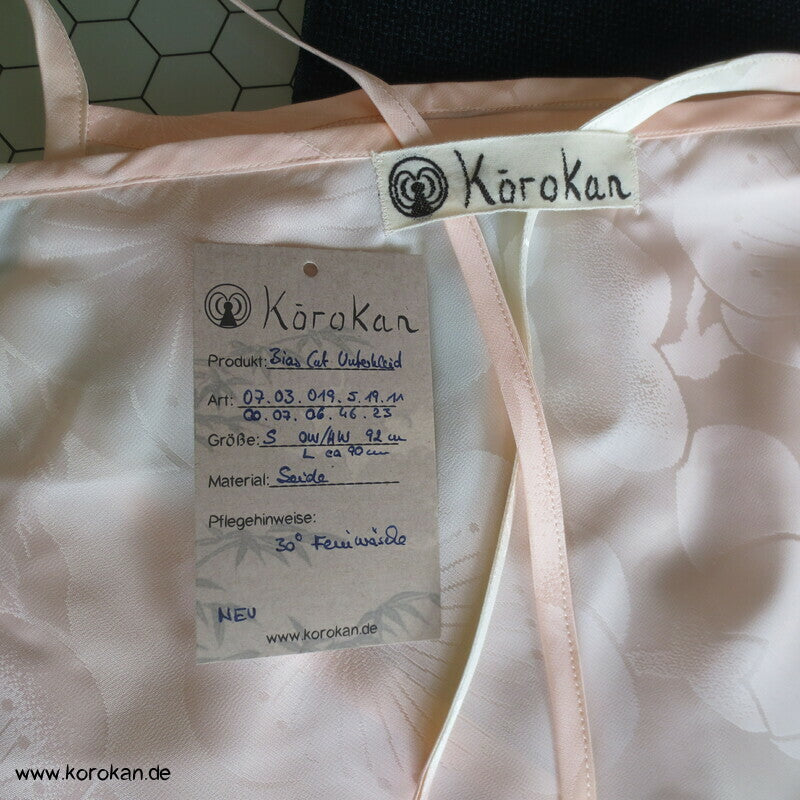 Sakura Bias Cut Juban Seide Zero Waste Unterkleid