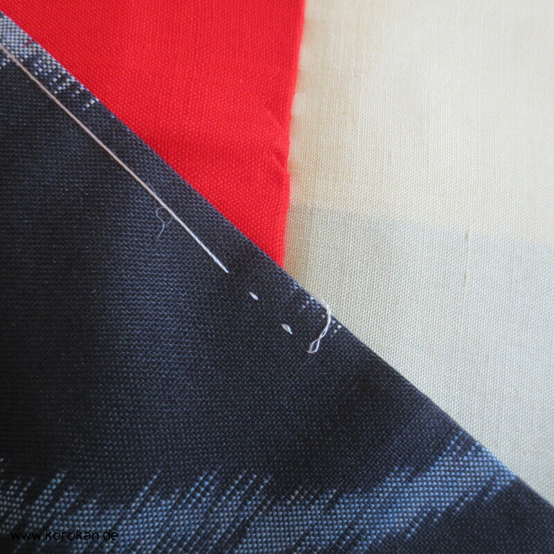 Japan Magnolien auf schwarz Meisen Seiden Kimono