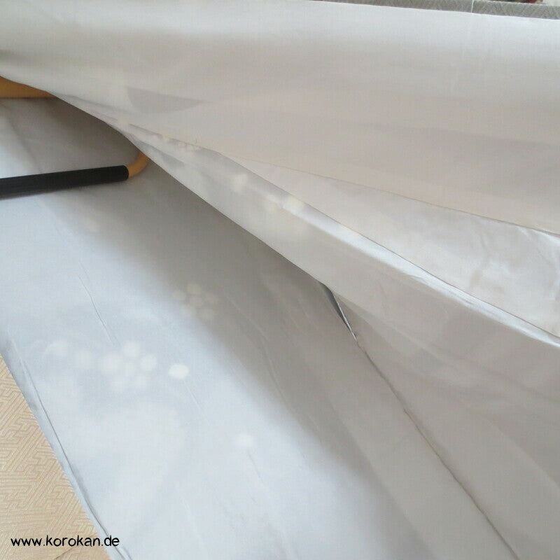 Shibori Fluss auf Sayagata Damast Homongi Kimono