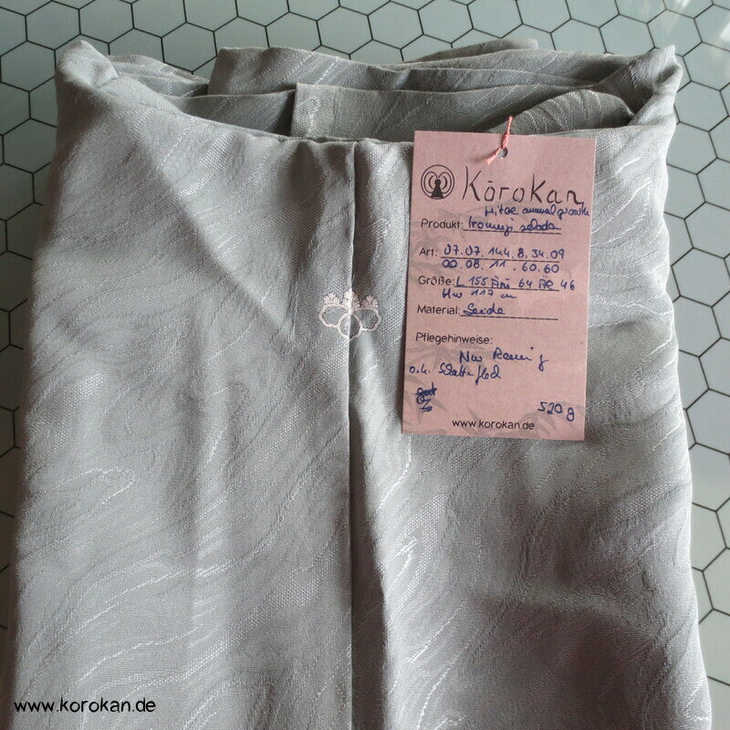 blaujadegrüner Iromuji Kimono annual growth Seidendamast
