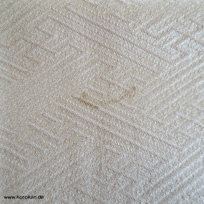 Shibori Fluss auf Sayagata Damast Homongi Kimono