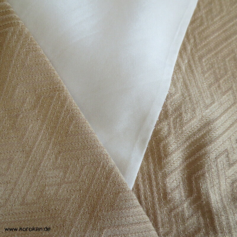Shibori Fluss auf Sayagata Damast Homongi Kimono