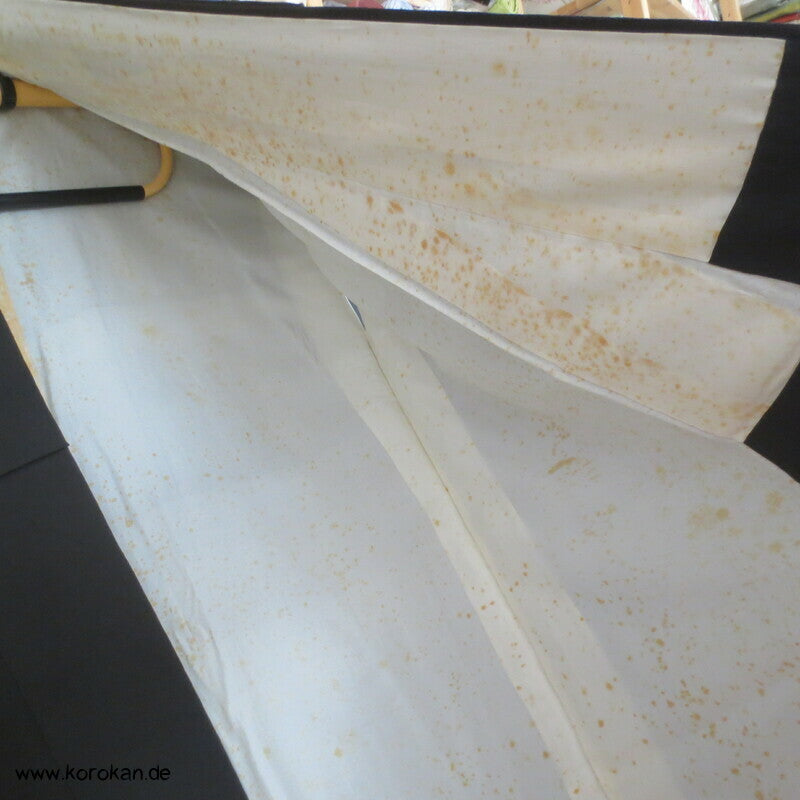 antiker japanischer Seidencrepe Uferwellen und Steine Tomesode Kimono