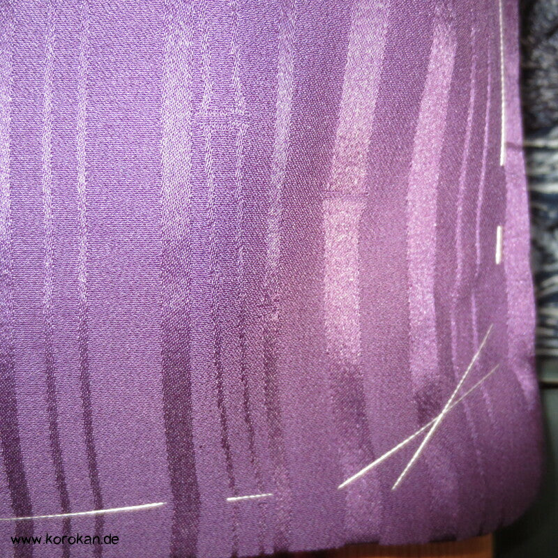 gewebter Bambus, Murasaki lila Iromuji Kimono