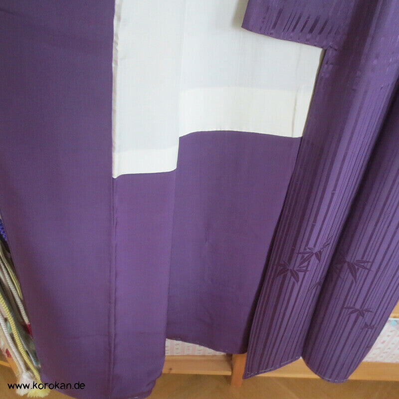 gewebter Bambus, Murasaki lila Iromuji Kimono