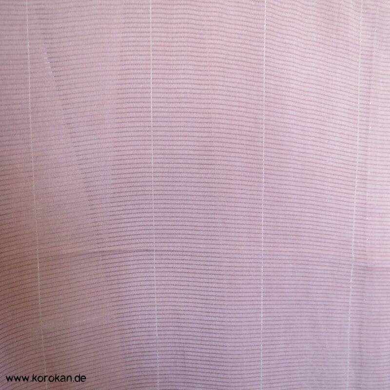 antiker Hitoe - Kimono aus weichem Rho mit feinen Silberstreifen