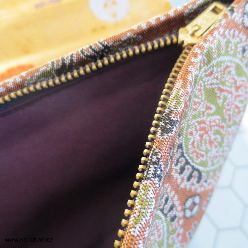 Juzu Pouch - Brokat Tasche mit Reißverschluss