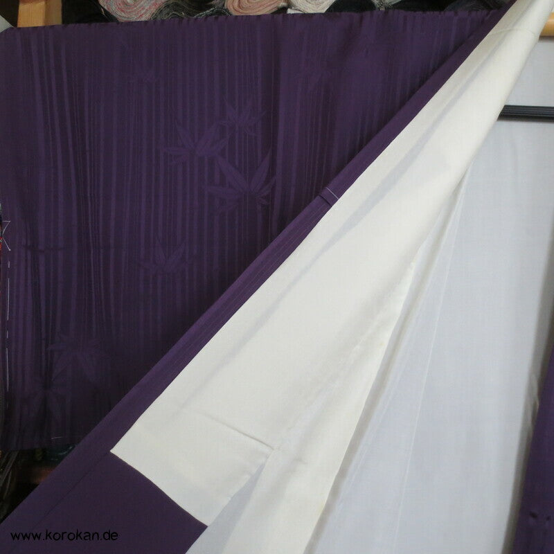gewebter Bambus, Murasaki lila Iromuji Kimono