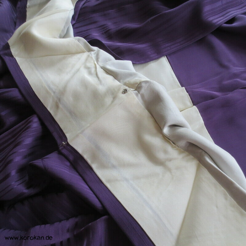gewebter Bambus, Murasaki lila Iromuji Kimono