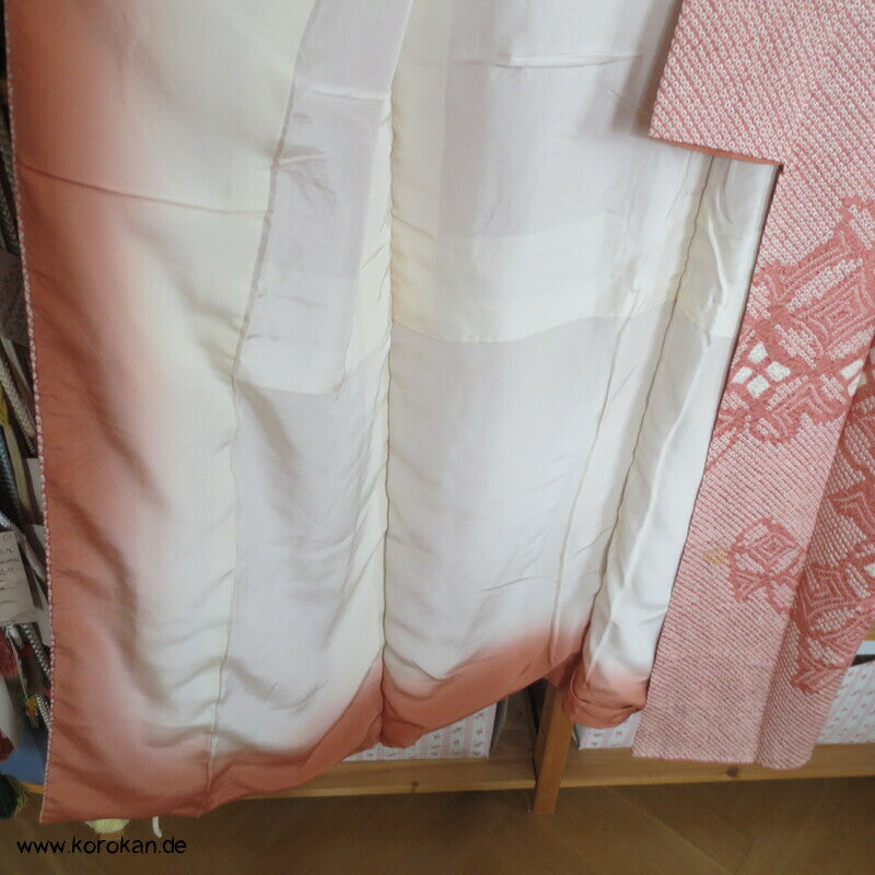 Full Shibori Shippo Motive Tsukesage Kimono