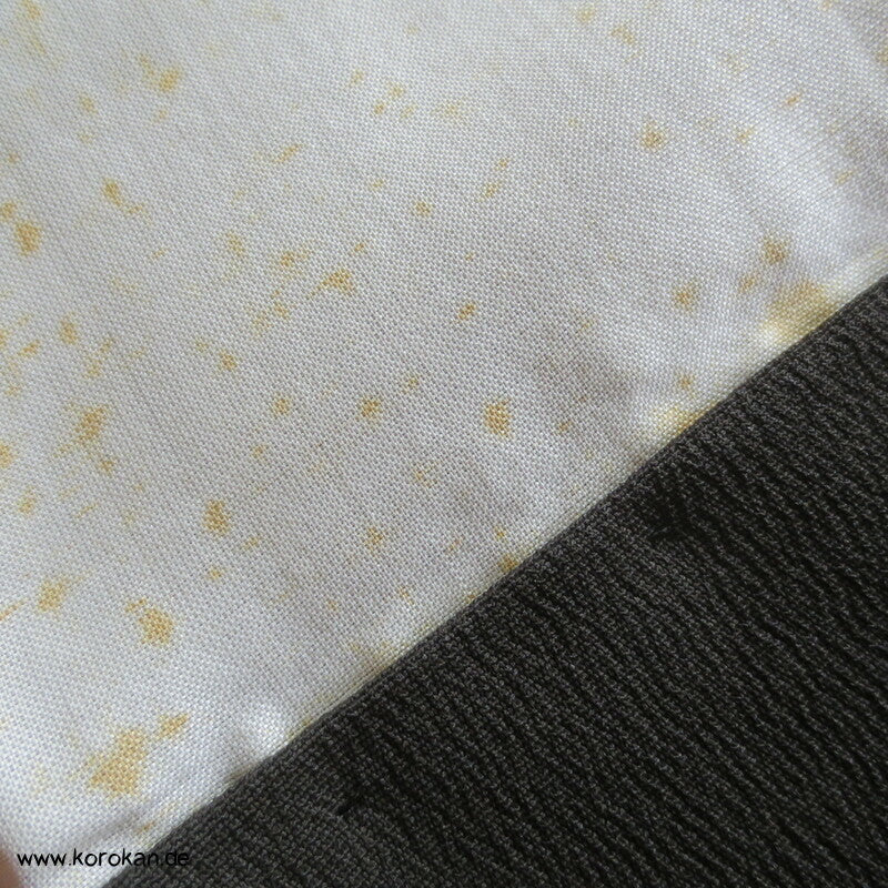 antiker japanischer Seidencrepe Uferwellen und Steine Tomesode Kimono