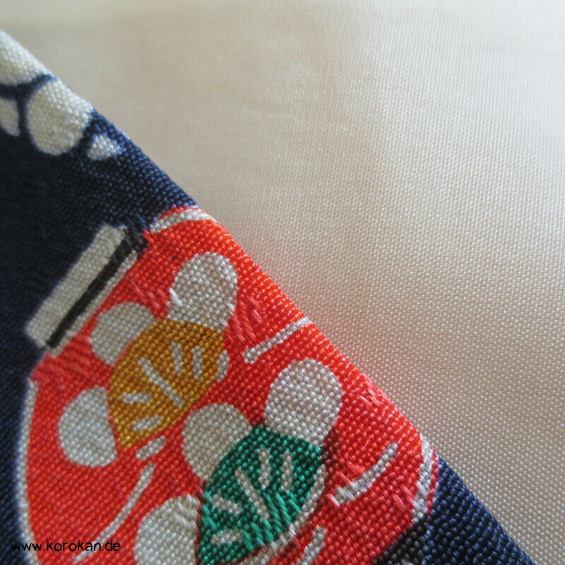 japanische Symbole Komon Seidendamast Kimono
