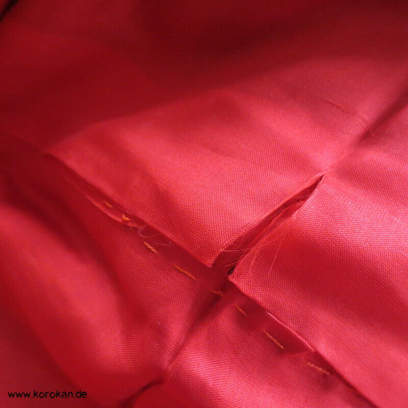 Shibori Bambusmuster, blauvioletter Seiden Homongi Kimono