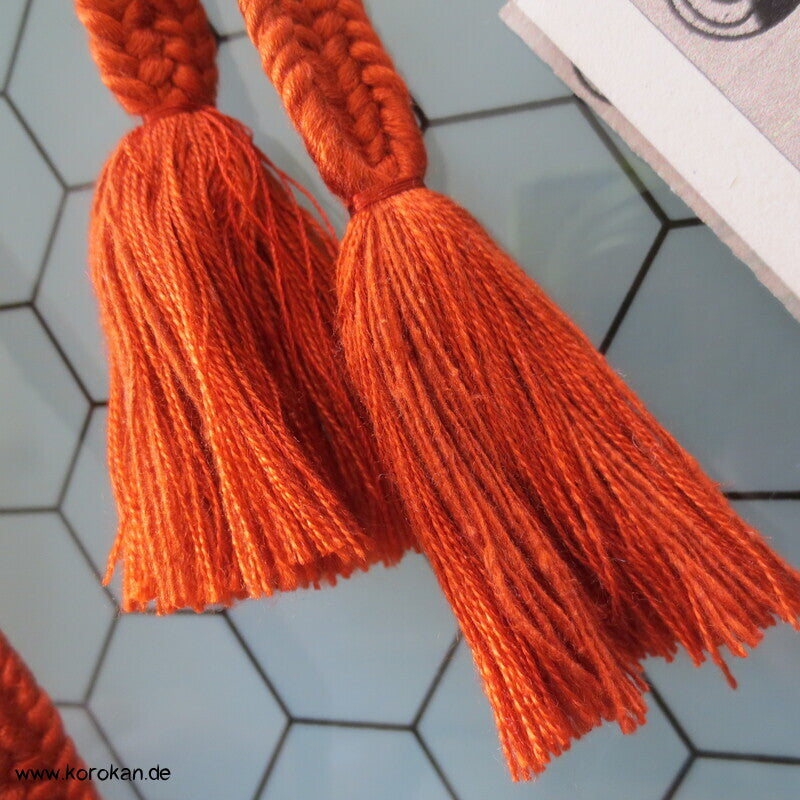 Obijime, persimmon uni, Seide, geflochten