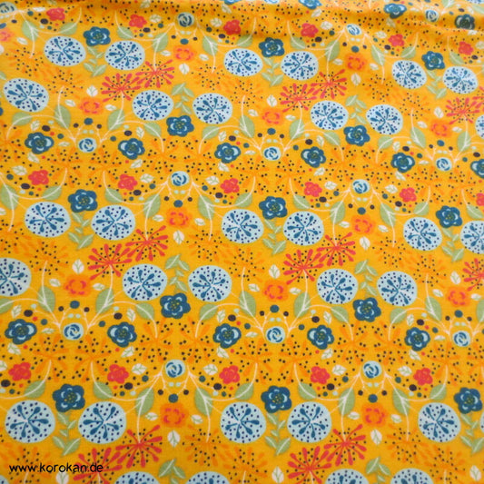Blumen Baumwolljersey Sonnenwiese