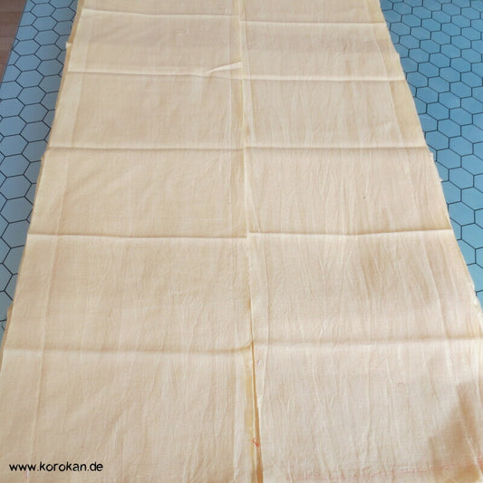 Araihari Kimono Futter Stoff antik Rest hellgelb