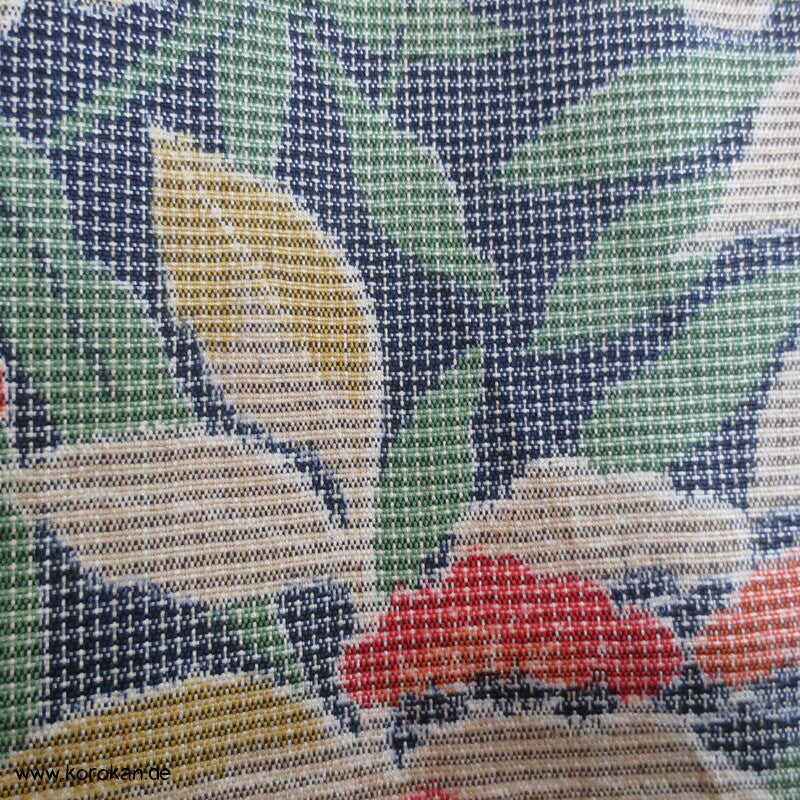 Japan Blumenmuster Kasuri Tsumugi Seiden Kimono
