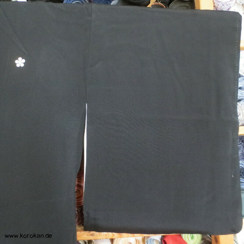 blauer Bambusnachtwald Tomesode Kimono